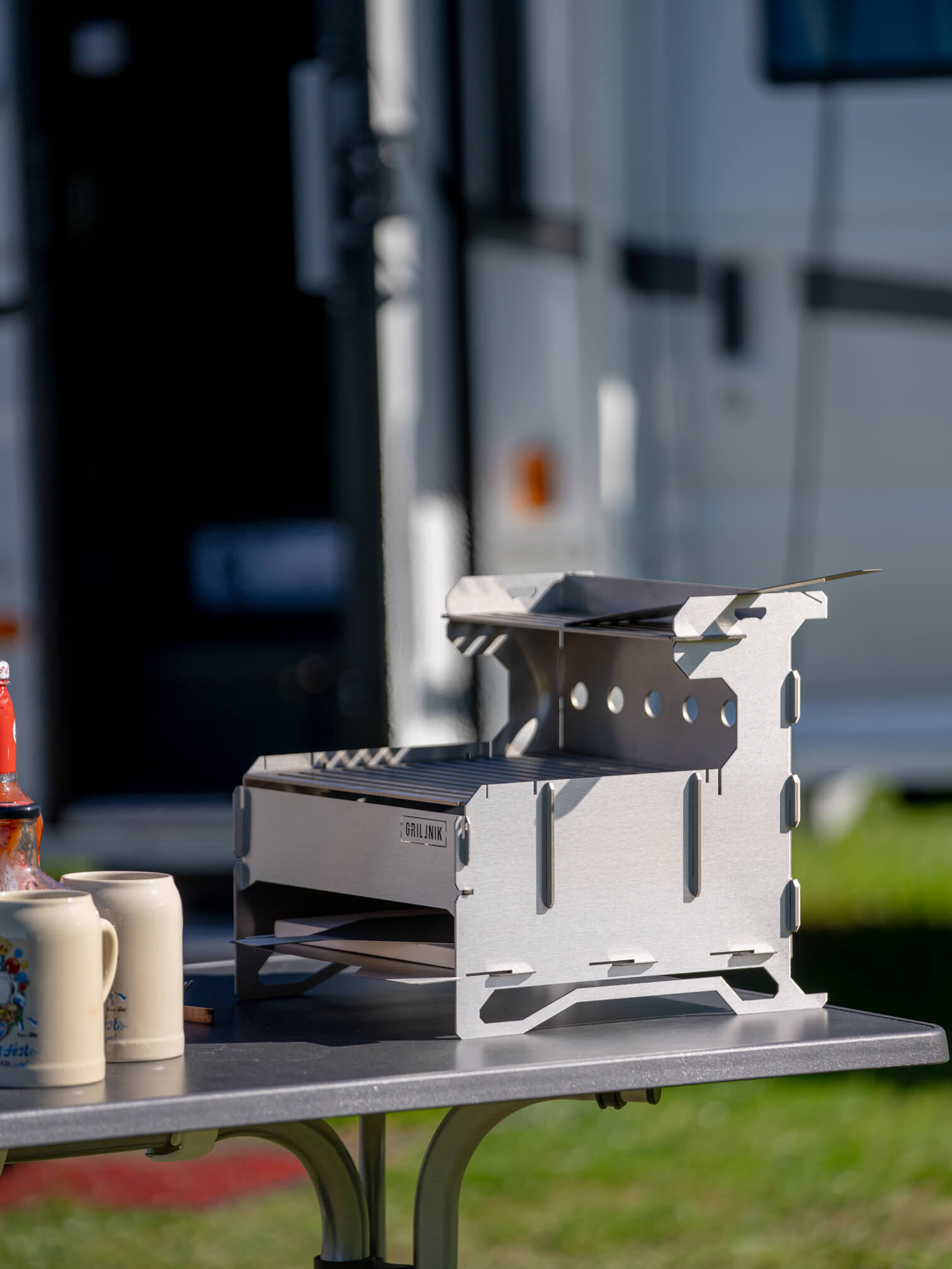 GrillNik Pro Set 8 in 1 Outdoorgrill mit Pizzafunktion & Zubehör – Bild 4