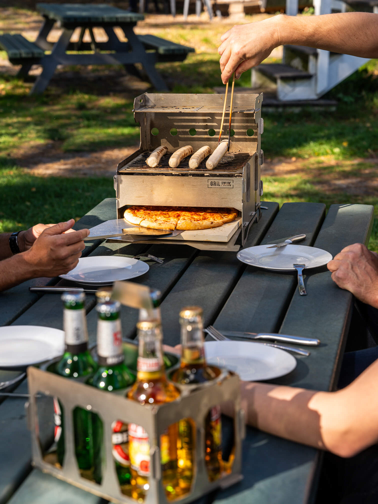 GrillNik Pro Set 8 in 1 Outdoorgrill mit Pizzafunktion & Zubehör – Bild 23