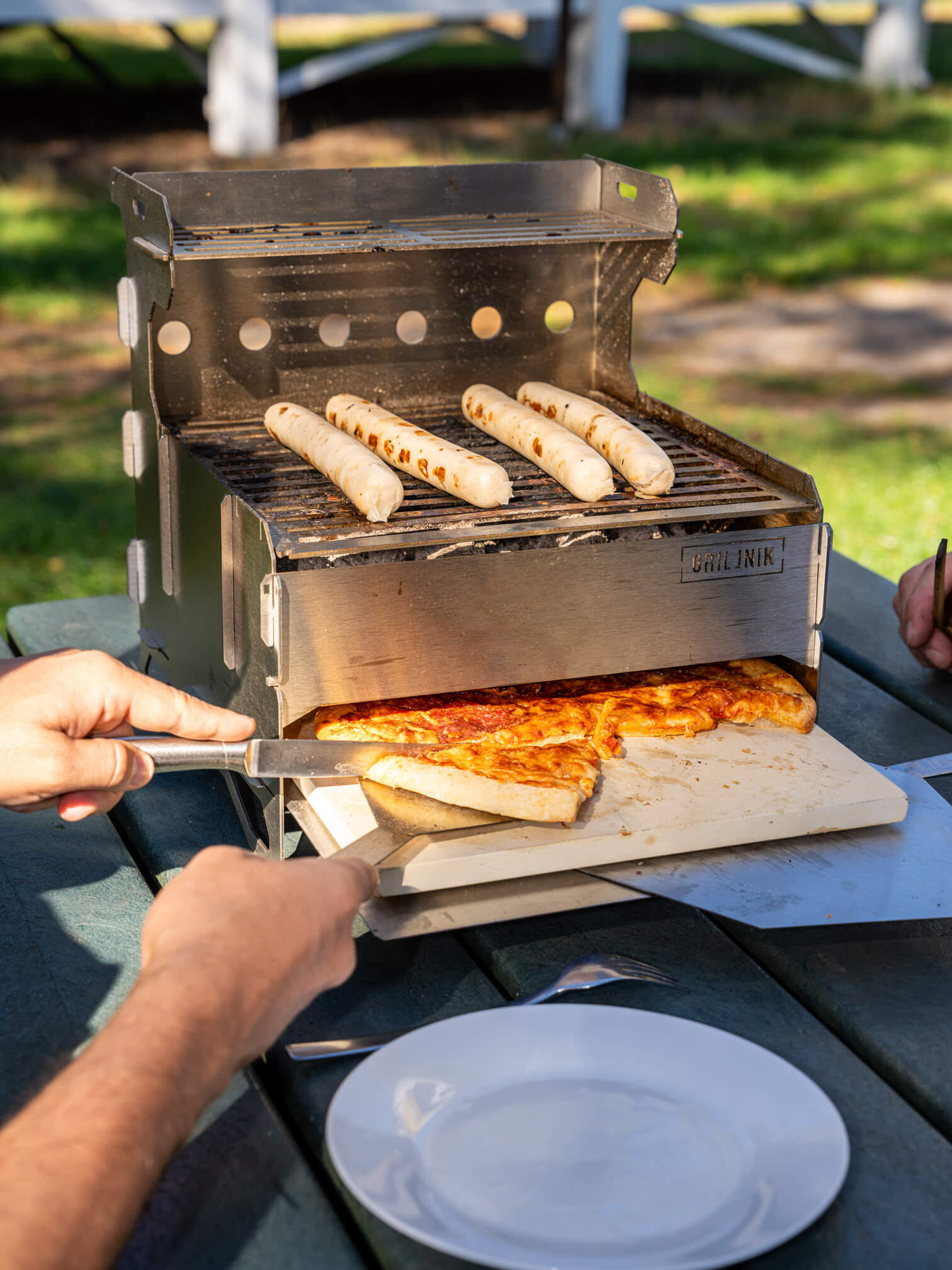 GrillNik Pro Set 8 in 1 Outdoorgrill mit Pizzafunktion & Zubehör – Bild 6