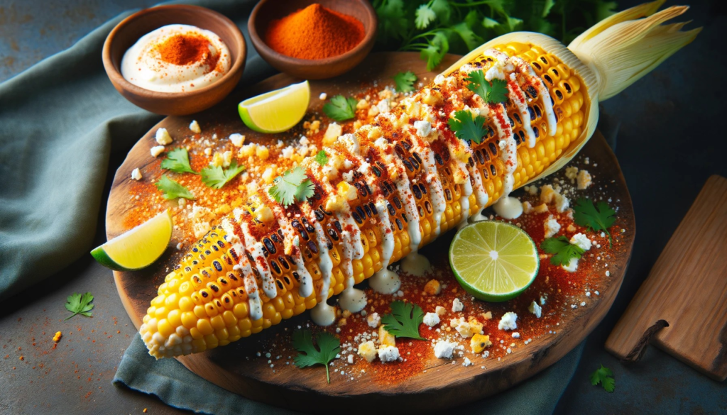 Gegrillte Maiskolben (Elote vegetarisch)